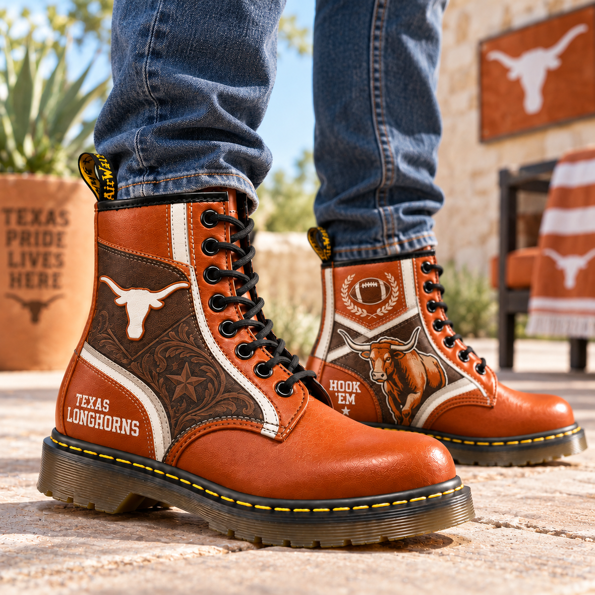 TLS Premium Leather Lace-Up Boots LNTH
