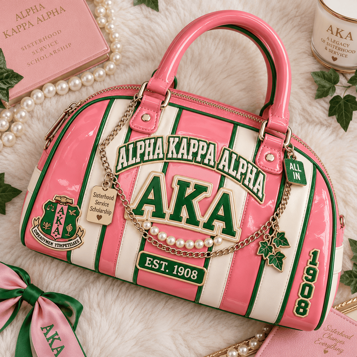 AKA Patent Leather Handbag NTKO