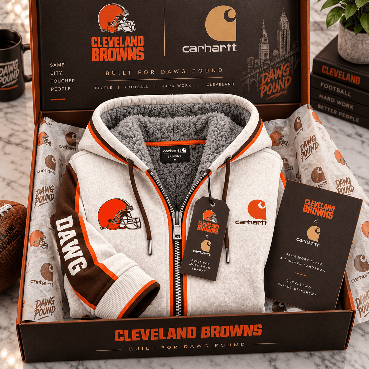 CLVB Premium zip-up hoodie BMD