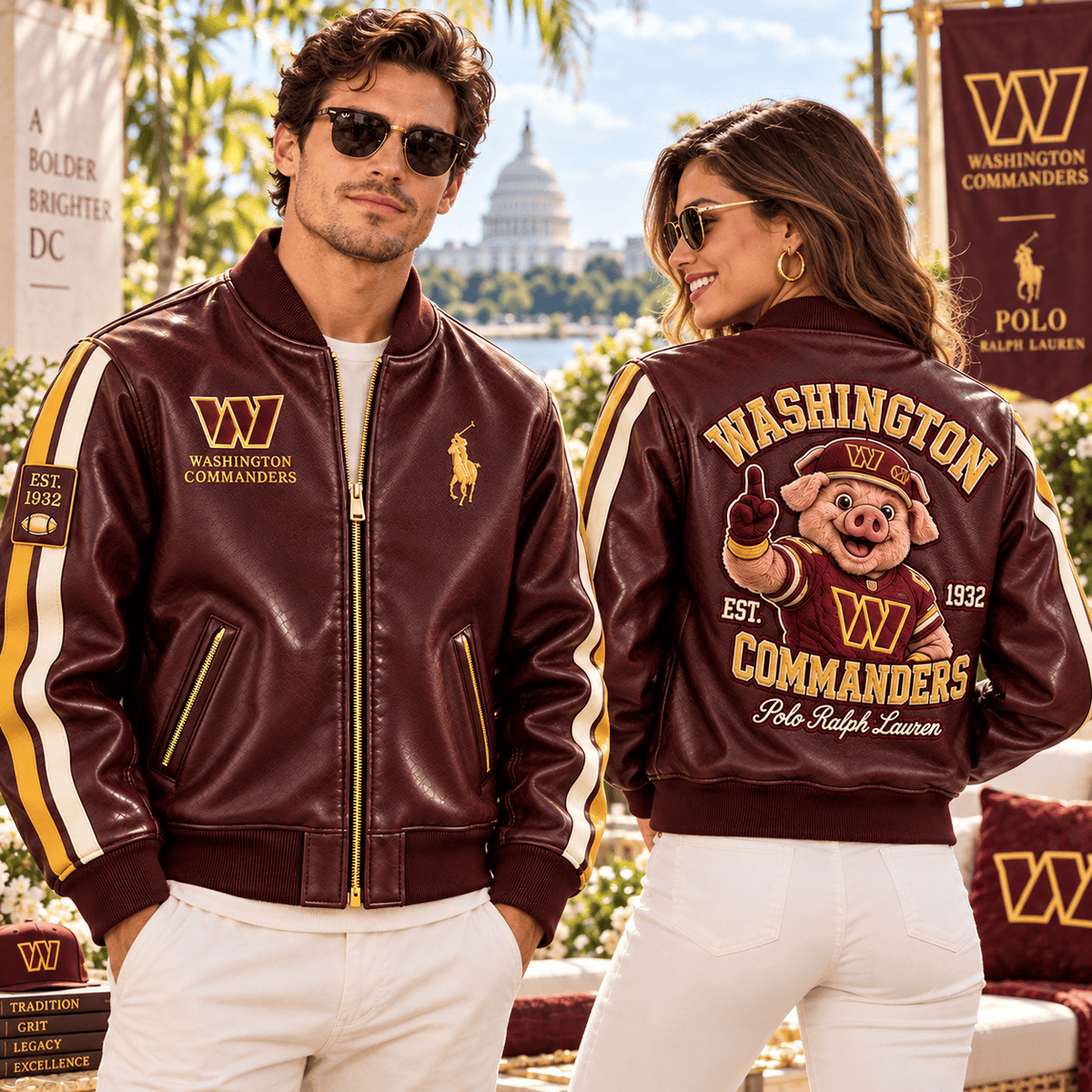 WCD PREMIUM LEATHER BOMBER JACKET NTNA
