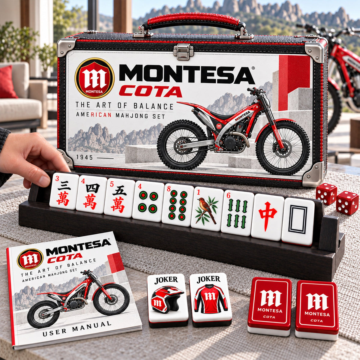 Premium MON Mahjong Tiles Set PVNA